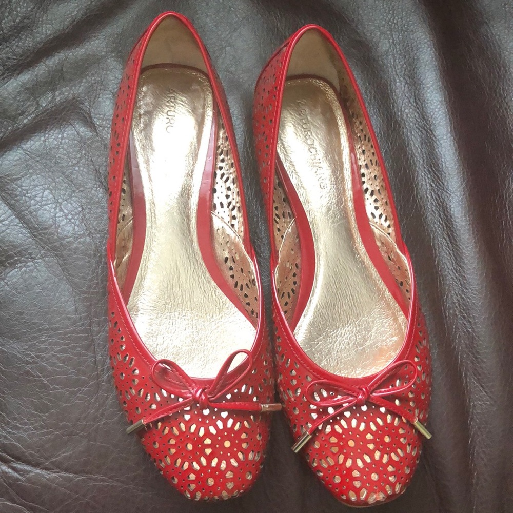 ARTUROCHIANG red flats with bows